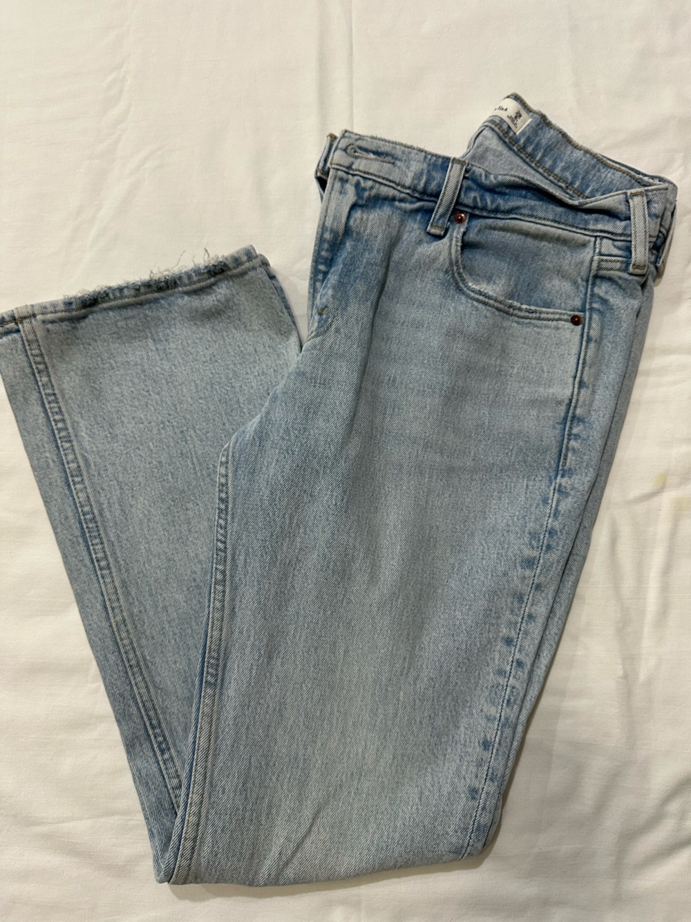Abercrombie & Fitch Light Wash Boyfriend Jeans